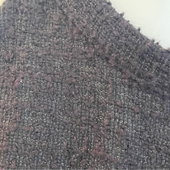 Zara Women’s Blk Sleeveless Tweed Top SZ S - Picture 4 of 9